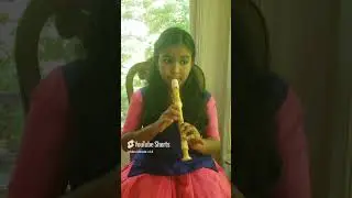 Saraswathi devi geetham on recorder   Varaveena mrudupani