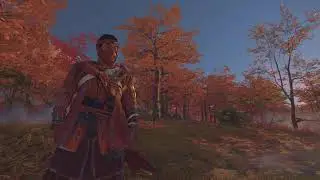 Autumn Awakening | Ghost of Tsushima 4K | No Commentary | Peaceful Sunrise Ambience | PS5 PRO