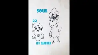 How to Draw Joe Gardner and 22 from the animation movie 