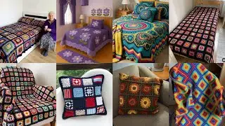 Most Beautiful & Attractive Crochet Cover Latest Trendy New Design Ideas 2026||Granny Square Covers 