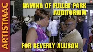 Ribbon Cutting, Fuller Park Auditorium Named for Beverly Allison