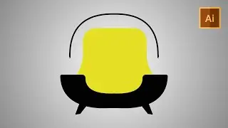 Adobe illustrator tutorials - How to Illustrate flat chair in urdu/hindi Vector Art Illustrator