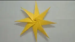 Origami Star DIY | 8 Pointed Star | Origami Crafts | Titi Crafts .