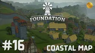 Foundation Gameplay 2022 | Update 1.8.1 | Coastal Map | Medieval Sandbox City Builder  | EP 16