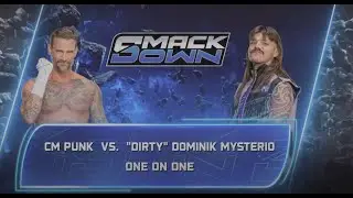CM Punk vs. Dominik Mysterio | SMACKDOWN |  One on One Match | WWE 2K25 Gameplay