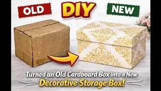 DIY Reuse of Card Box, Storage box making 