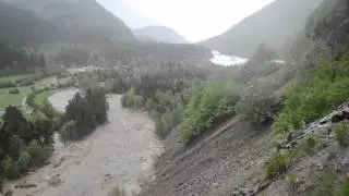 Inundaciones Benasque 18-06-2013 desde Baños del Hospital