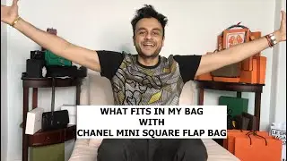 Chanel Mini Square Flap Review Part 1 - What fits in my Chanel Mini Flap