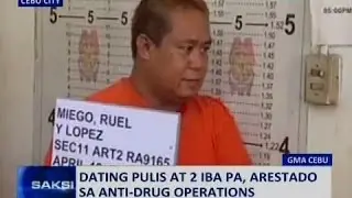 Saksi: Dating pulis at 2 iba pa, arestado sa anti-drug operations