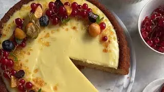 بسبوسة كريم برولية// هند الفوزان لذيييذة🥮🧁🍮
