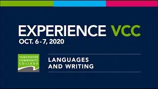 Experience VCC Fall 2020 &ndash; Languages and Writing