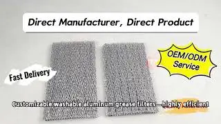 Custom Size Aluminum Foil Filter Media Grease Filter Mesh Roll for Kitchen Range Hood (OEM/ODM)