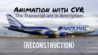 National Airlines Flight 102 Crash || Animation with CVR. (Subtitles/CC On)