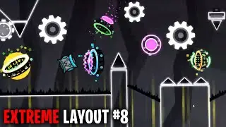 SHARP FUNK FULL LAYOUT by Cipha [EXTREME LAYOUT #8, Geometry Dash]