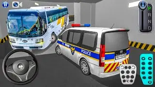 New Police Van & Bus Stuck in Parking Garage - 3D Driving Class - Car Game - 3D Driving Class 2026