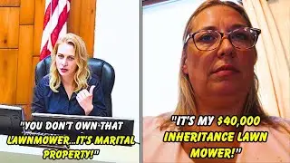 Woman FIGHTS to Keep $40K Inheritance Lawn Mower as Ex-Husband DEMANDS Fight Back in Heated Divorce!