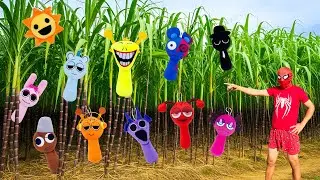 Spider-Man Meets Sprunki in the Sugarcane Farm — Why Is It Showing Up Everywhere? 👀