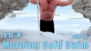 Lake Erie morning cold swim February 12 2025