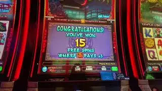 The all for myself jackpot for only a dollar bet in triple fortune dragon unleashed 