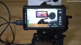 Monitor Andycine A6 (Feelworld F6) an Sony a6500/a6000