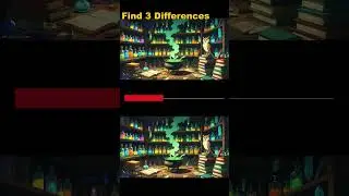 Wizard's Potion Lab 🧪 Can You Spot 3 Differences? 🦉 #Shorts