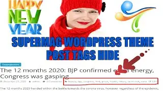 Supermag Theme Tags Hide Post | How to Hide Post Tags in WordPress Without plugins in Hindi 2021