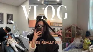 VLOG: appointments on appointments! Nails & Hair & Brows + cool mom casual style + toddler play date