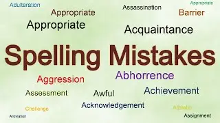 Spelling Mistake: Find out the correct spelling (MCQ) - Part 1