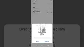 Cara me top up diamond pakai pulsa