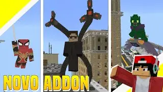 NOVO ADDON DE HOMEM ARANHA SEM VOLTA PARA CASA PARA MINECRAFTPE (MINECRAFT POCKET EDITION)