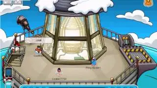 Club penguin rockhopper coming for adventure party temple of fruit