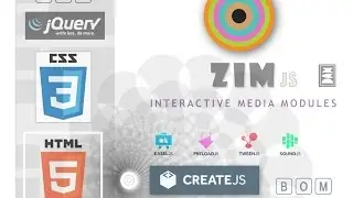 ZIM js &mdash; компоненты спецификации объектов HTML5 Canvas, адаптивный дизайн, фреймворк JavaScript для проверки попадания методом перетаскивания