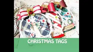 Como Hacer Etiquetas de Navidad /Christmas Tags Process Video Tutorial SCRAPBOOKING | Iralamija