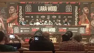 #LaraWood2 full press conference in Manchester! #runitback #boxing #boxeo #manchester