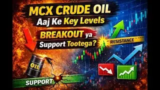 MCX Crude Oil Aaj Ke Levels 🔥 | Buy or Sell? #MCXCrudeOil #CrudeOilToday #CrudeOilLevels#MCXTrading