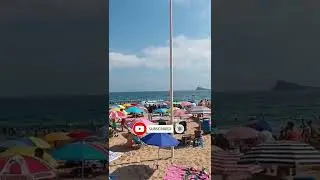 Busy Benidorm Levante Beach