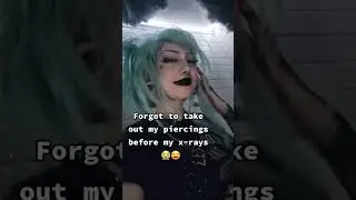 makes for a cool poster 😎 #gothgirl #piercings #xray #shorts #funny #goth #tattoos #contentcreator
