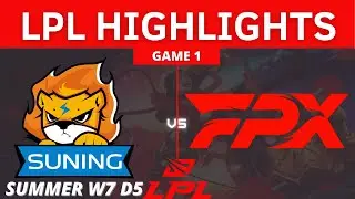 SN vs. FPX | Game 1 HIGHLIGHTS - W7 D5 | LPL Summer Split 2021 | SUNING VS FUNPLUS PHOENIX