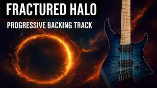 🎸 Fractured Halo | Progressive Rock / Fusion Guitar Backing Track in E Minor (4/4 &ndash; 7/4 &ndash; 148 BPM)