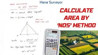 Area Calculation by NOS Method #ManaSurveyor