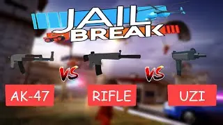 Roblox Jailbreak RIFLE vs AK-47 vs UZI! What's the best automatic gun in Jailbreak.