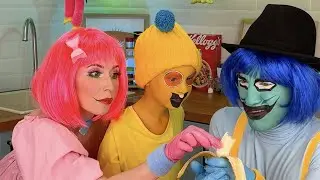 Papa ist HUNGRIG! | Familienessen-Streiche