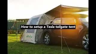 How to setup a Tesla tailgate tent？
