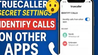 Truecaller Ka Hidden Feature 🔥 | Other Apps Calls Ka Naam Pata Karein #techtips #tutorial 