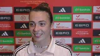 Lucia Corrales  tras B&eacute;lgica - Espa&ntilde;a el 30.05.2025