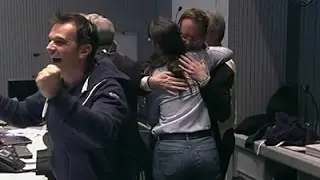 Crew Cheers As European Probe Lands on Comet