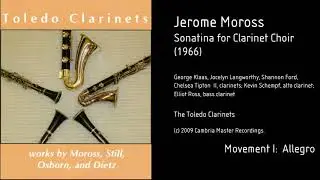 JEROME MOROSS Sonatina for Clarinet Choir Movement I