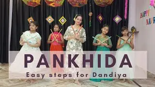 Pankhida Garba Dance | Navratri Dandiya Special | Easy Steps | Nrityam By Noopur