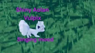 Shiny Alolan Vulpix but in a singing mood