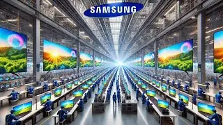 How SAMSUNG TVs are Made in a MASSIVE Factory |  TV Factory Process